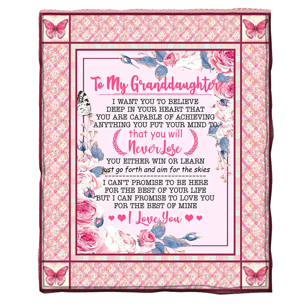 

To My Mother in law 3D Printed fleece blanket for Beds Hiking Picnic Thick Quilt Fashionable Bedspread Sherpa Throw Blanket 04