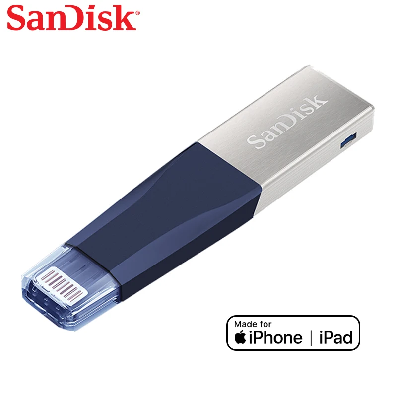 

New SanDisk USB Flash Drive iXPand OTG Lightning Connector U Disk USB 3.0 Stick 32GB 64GB 128GB Pen Drives MFi for iPhone & iPad