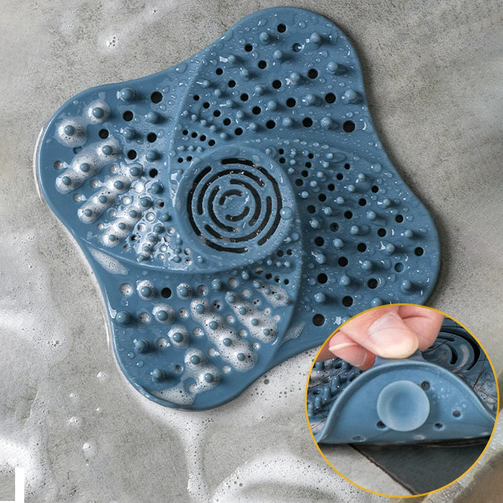 

ZK20 Bathroom Sewer Filter Screen Anti-Blocking Floor Drain Cover Sink Hair Kitchen Toilet Anti-Odor Floor Drain Cover