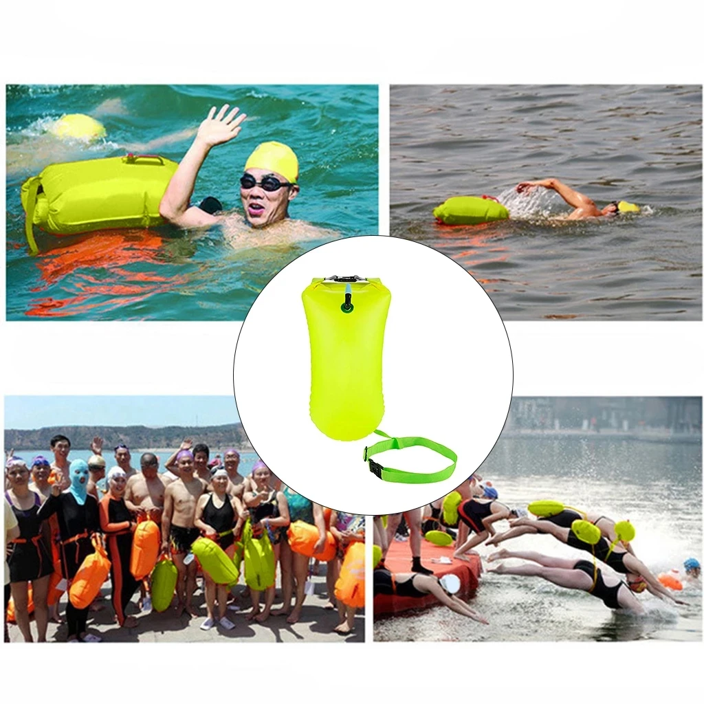 

Safety Swimming Buoy Safety Float Air Dry Bag Inflatable Float Bag Lifesaving Buoy for Water Sport Buoy for Swimming