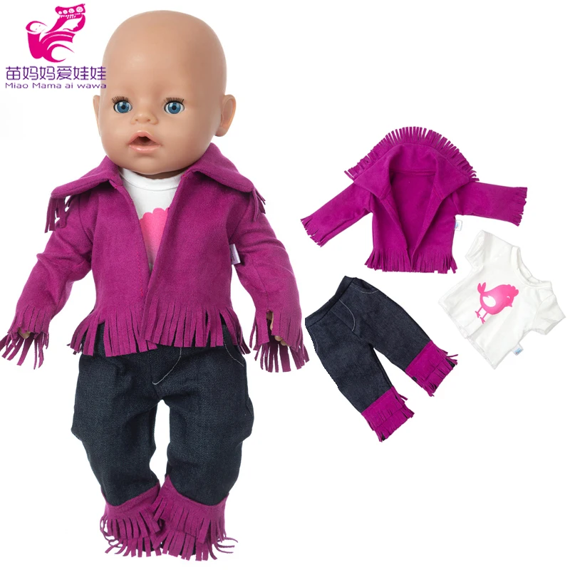 Трикотажное платье шапочка и леггинсы для кукол диаметром 43 см | Игрушки хобби