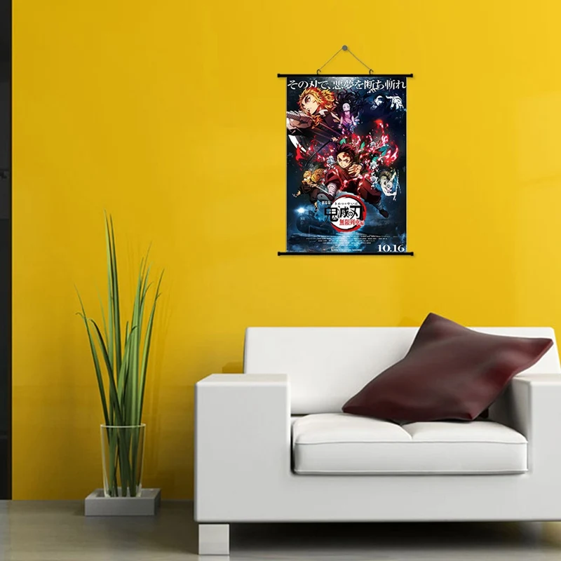 Японский аниме картины плакат стена прокрутки лезвие демонического уничтожения