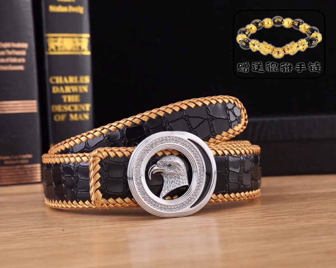 

belts Diamond BILLIONAIRE crocodile Cowhide leather men 2021 new arrival fashion pattern quality casual buckle