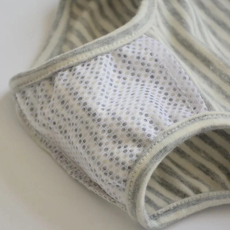 Полосатые физиологические штаны для собак моющиеся менструации нижнее белье