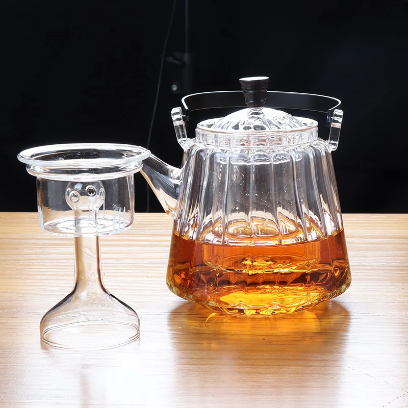 

Tea Infuser Teapots Heat Resisting Glass Tea Flower Dissolves Pots with Thick Bottom Stoves Kettles Tetera Chinese Tea EI50TP
