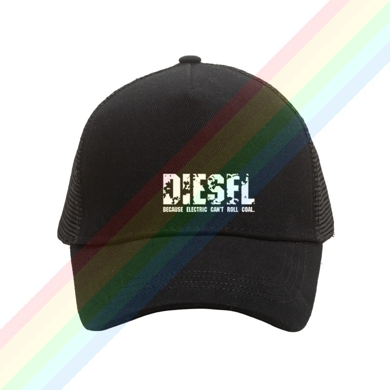 Бейсболка унисекс Легкая сетчатая бейсболка с принтом дизельного топлива для