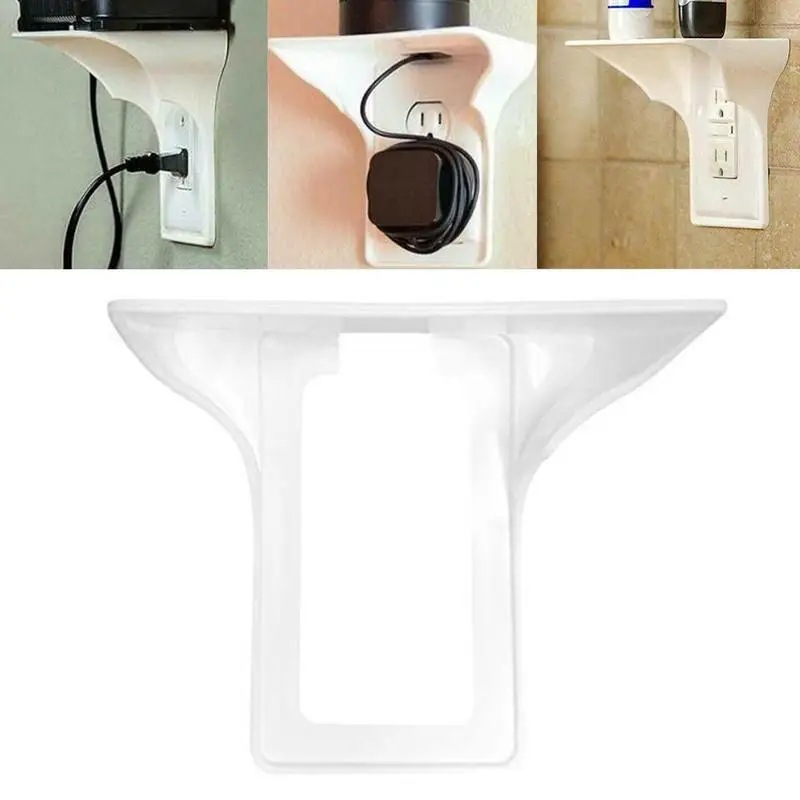 

Creative Switch Socket Rack Simple Wall Mounted Socket Plug Rack For Phone Holder Charging Charging Rack Storage L7K5