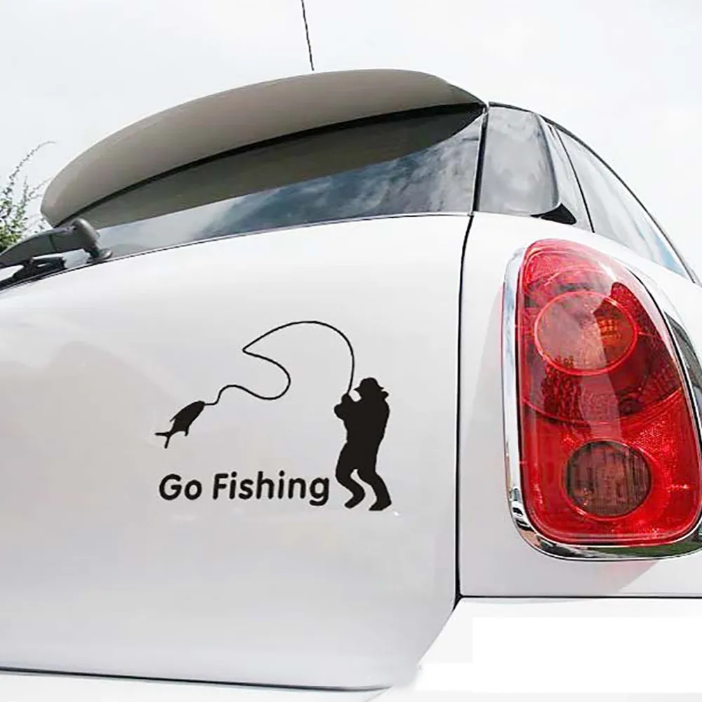 CARPRIE Забавный Go Fishing стикер с буквенным принтом модные украшения на заказ