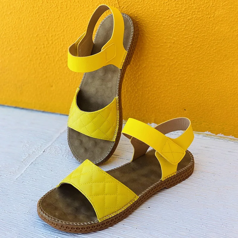 

Litthing 2021 Women Sandals Gladiator Weave Flats Sandals Slippers Summer Shoes Ladies Peep Toe Platform Sandalias Outdoor Shoes