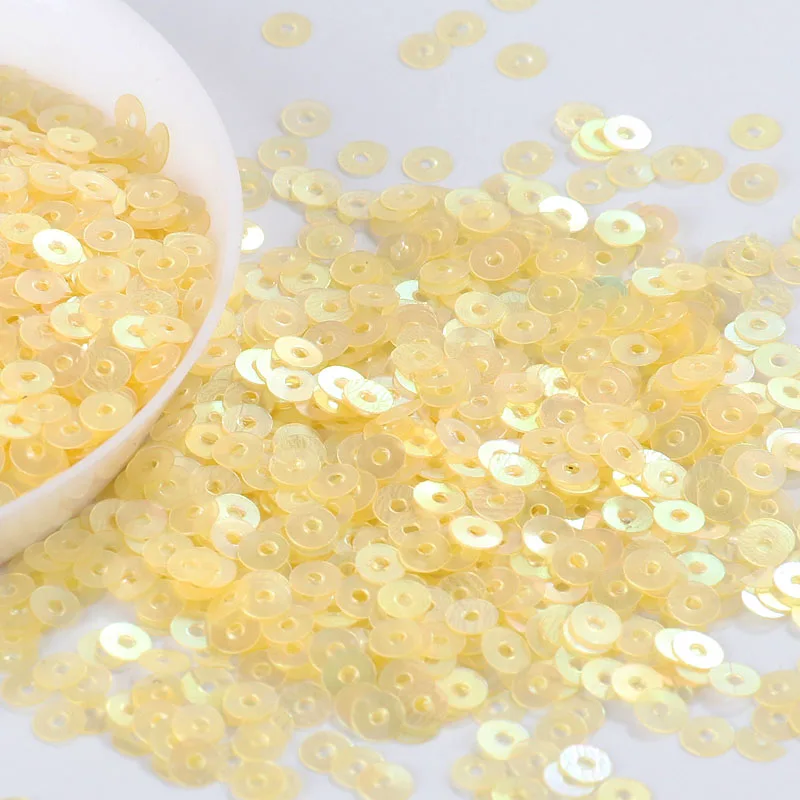 

10g Matte yellow Sequin Flower Plum Star Shell Shape Sequins Paillettes Wedding Confetti DIY Handcraft Sewing Accessories