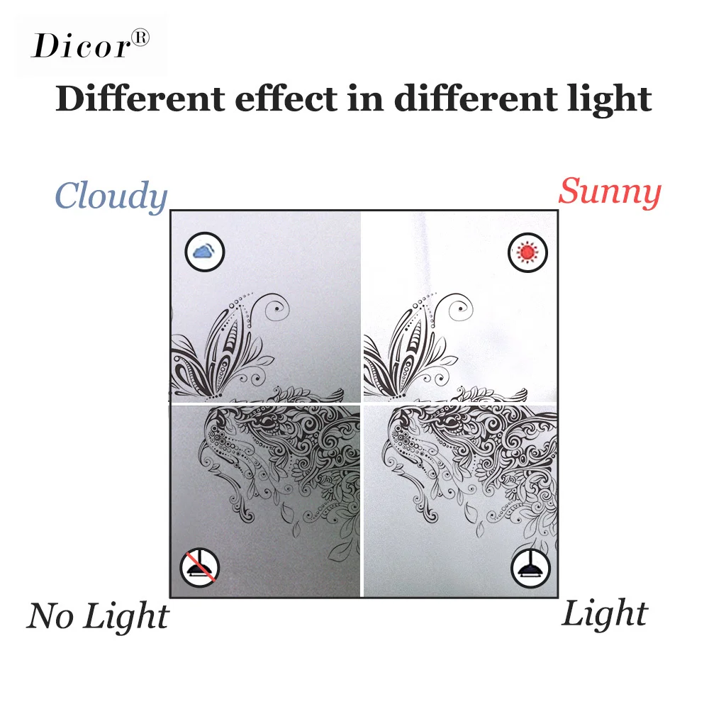 Художественная брендовая оконная пленка DICOR однотонная для набросков животных