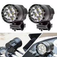 led motorcycle headlight all aluminum housing beads moto led lamps powerful flash motocross spotlight for motorcycle travel