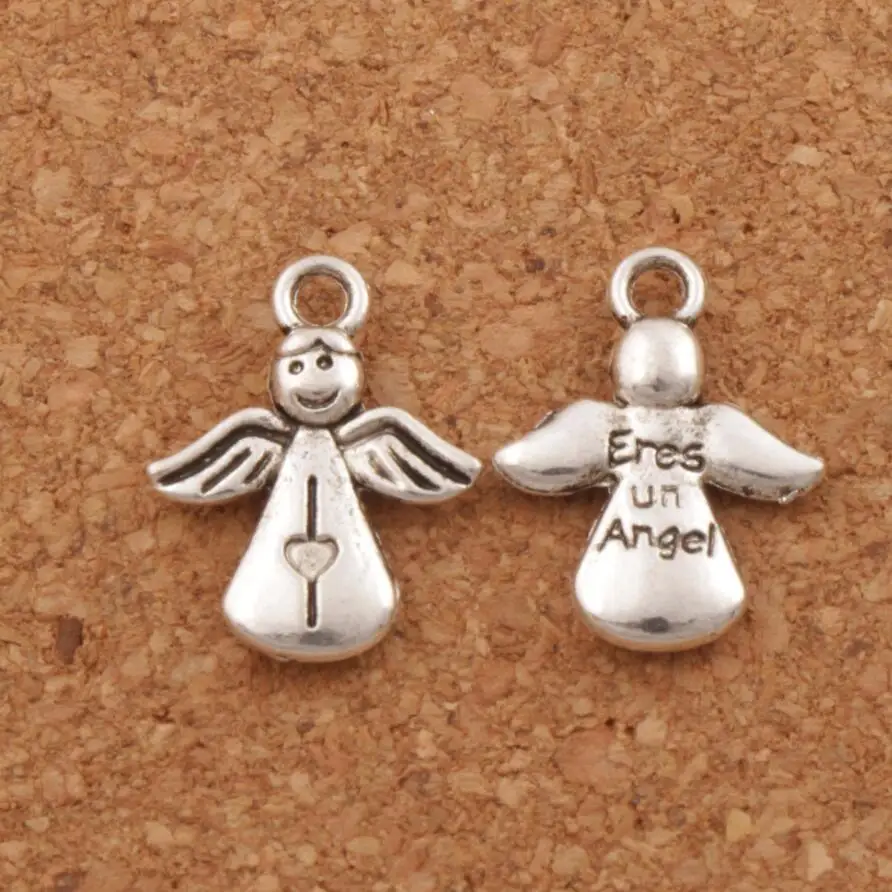 

Baby Angel Wings Charms Pendants Jewelry DIY L197 60pcs 17x13.1mm MIC Zinc Alloy