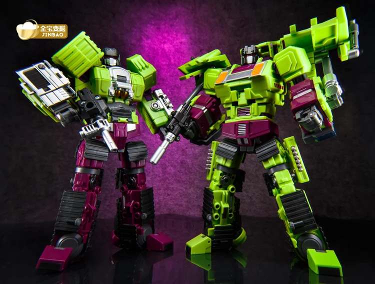 JINBAO трансформация G1 Devastator 6 в 1 негабаритных ко Bonecrusher грузовики крюк гравитационный скребок фигурка робот игрушки модель