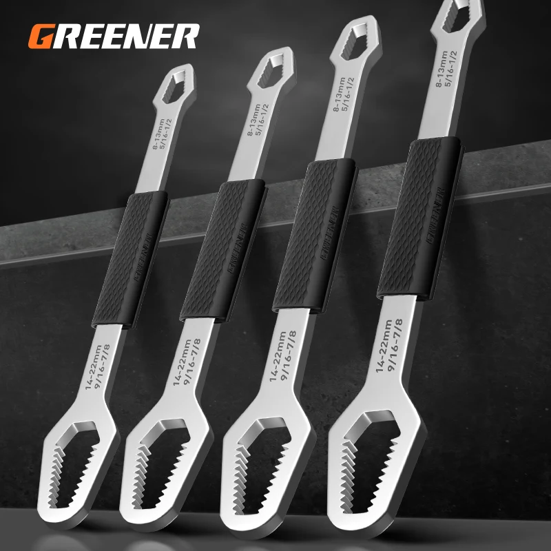 

Multifunctional Torx Narrow Wrench Multi-purpose Double-headed Glasses Wrench Wrench Universal Self-tightening Wrench Tool Set