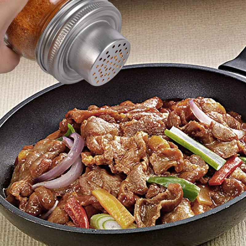 Mason Jar Shaker Lids 2 упаковки коктейлей или ваших лучших сухих Смешайте специи