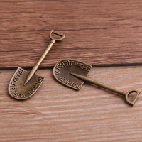 10pcslot shovel charms antique bronze pendants for diy women necklace bracelet aesthetics accessories jewelry making wholesale