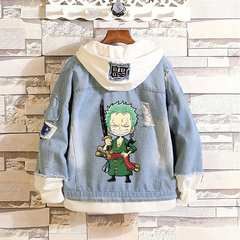 Одна деталь с принтом &quotМанки Д лаффи Косплэй толстовки ророноа Зоро голень