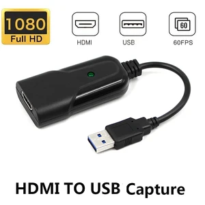 Mini Video Capture Card USB 2.0 to HDMI Video Grabber Record Box for PS4 Game DVD Camcorder HD Camera Live Streaming New Mini Video Capture Card USB 2.0 to HDMI Video Grabber Record Box for PS4 Game DVD Camcorder HD Camera Live Streaming New