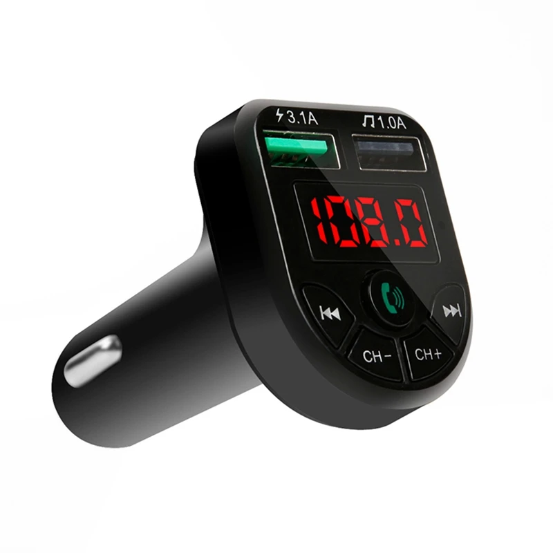 Автомобильное USB зарядное устройство Bluetooth fm передатчик беспроводной радио mp3