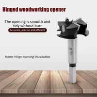 35mm three blade wooden wood cutter auger drill bit hex wrench woodworking hole saw desktop board hinge opener for power tools