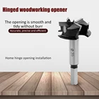 Сверло по дереву с тремя лезвиями, 35 мм, шнековое сверло, шестигранный ключ, деревообрабатывающая кольцевая пила, Настольная доска, Открыватель петель для электроинструментов