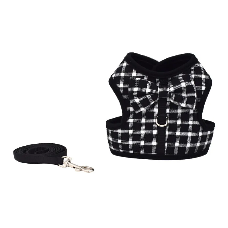 Симпатичный галстук бабочка дышащий нагрудный ремень Тяговая веревка полосатый