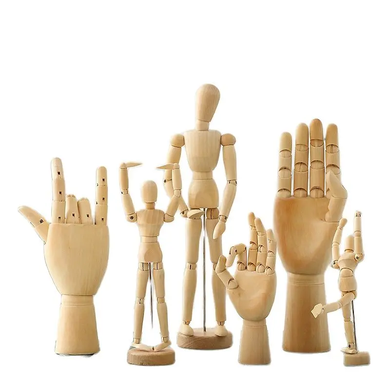 Совместные деревянные куклы декоративно прикладного искусства модель Man