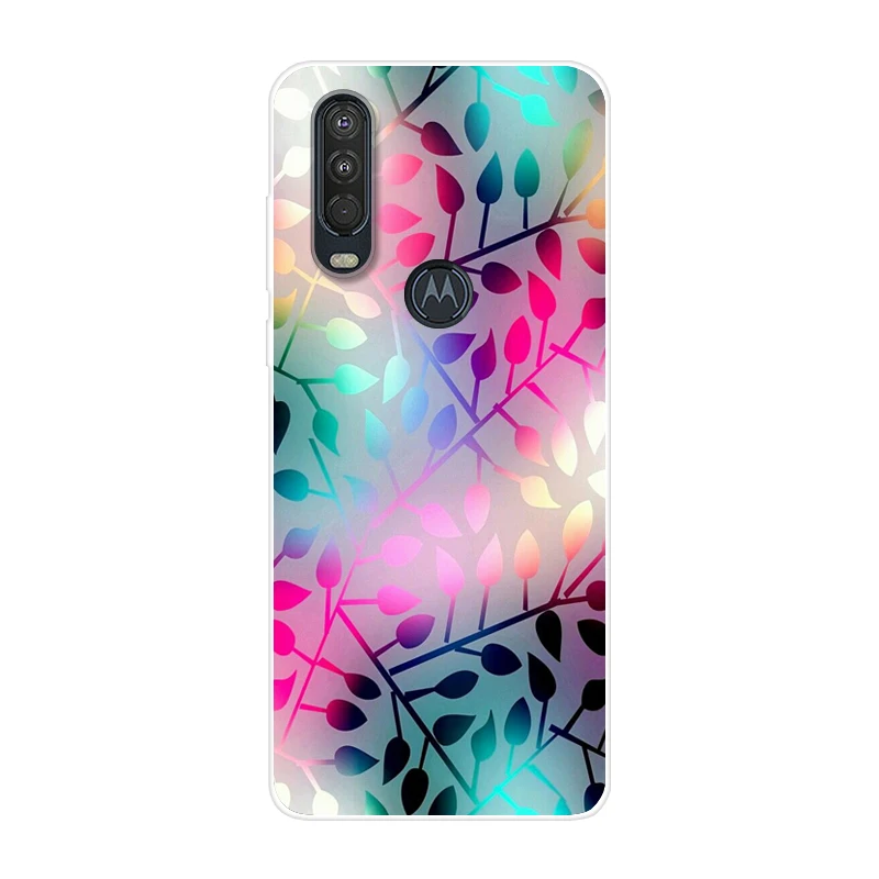 56 Для Motorola One Action чехол 6,3 ''мультяшная мягкая ТПУ Силиконовая задняя крышка для MOTO One Action OneAction чехол для телефона funda One Vision - Цвет: 56