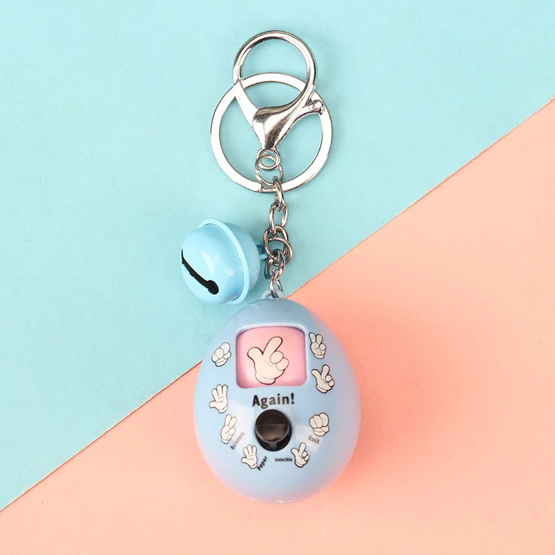 

Fashion Creative Guessing Egg Keychain Cute Ins Style Bag Car Bell Pendant Casual Couple Exquisite Gift Accessories