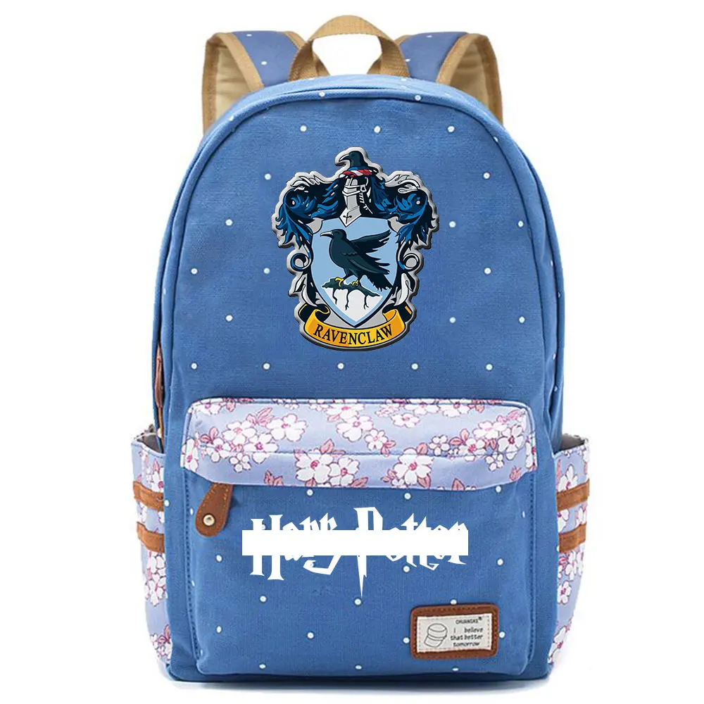 F0301 Горячая Волшебная школа Ravenclaw Орел детская школьная сумка для девочек Женская сумка рюкзак для подростков холщовый женский рюкзак - Цвет: F03-09