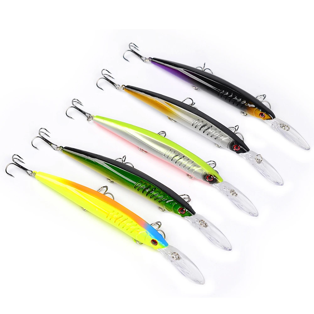 

1pcs 12.5g15.2cm Minnow Fishing Lure Wobbler Crank 3D Eyes Plastic Artificial Hard Baits Peche Bass Trolling Pike Carp Lures