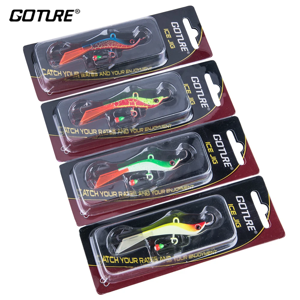 Goture 4 шт. приманка для подледной рыбалки балансирующая 7,1 см 14,4 г Гольян зимняя рыбалка искусственная приманка воблер рыболовные снасти приманки для ловли карпа