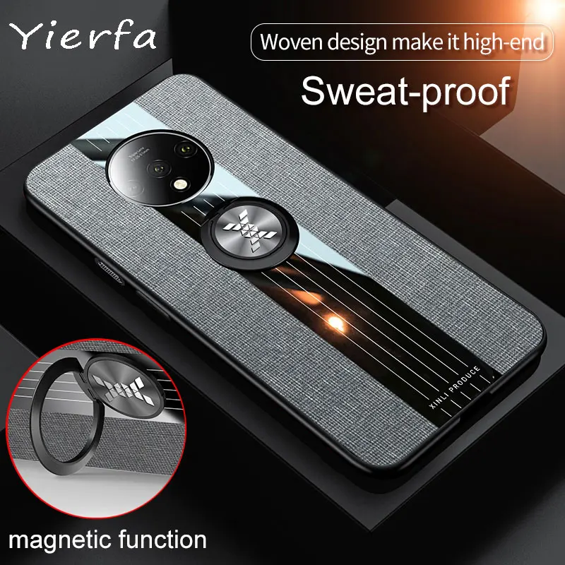 Чехол Oneplus 7T магнитный автомобильный держатель кольцо задняя крышка One plus Pro чехол