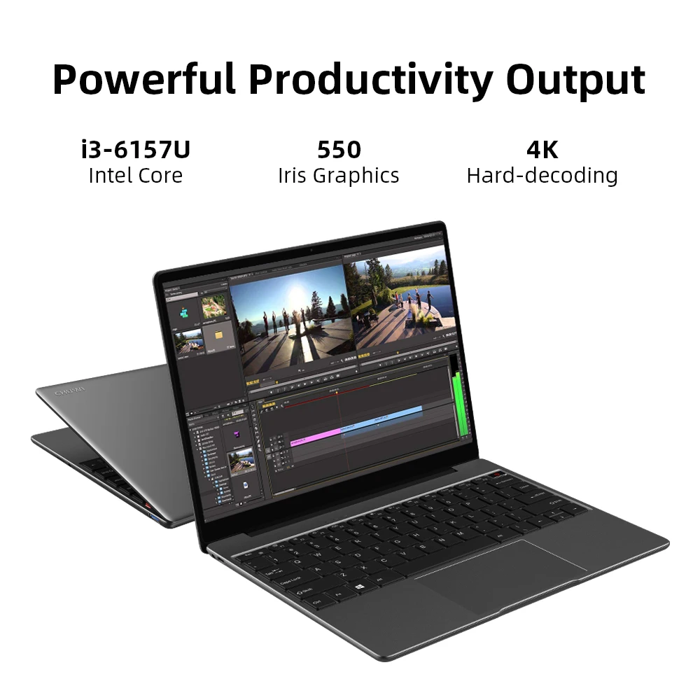 Ноутбук CHUWI CoreBook Pro 13 дюймов 2160*1440 Intel Core i3-6157U двухъядерный процессор LPDDR4 8 ГБ 256 Гб