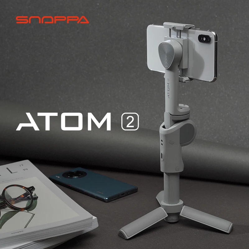 3-осевой Ручной Стабилизатор Snoppa ATOM2, карданный беспроводной Штатив для селфи с синими зубьями, штатив для телефона, стабилизатор ATOM 2 для iPhone, Huawei