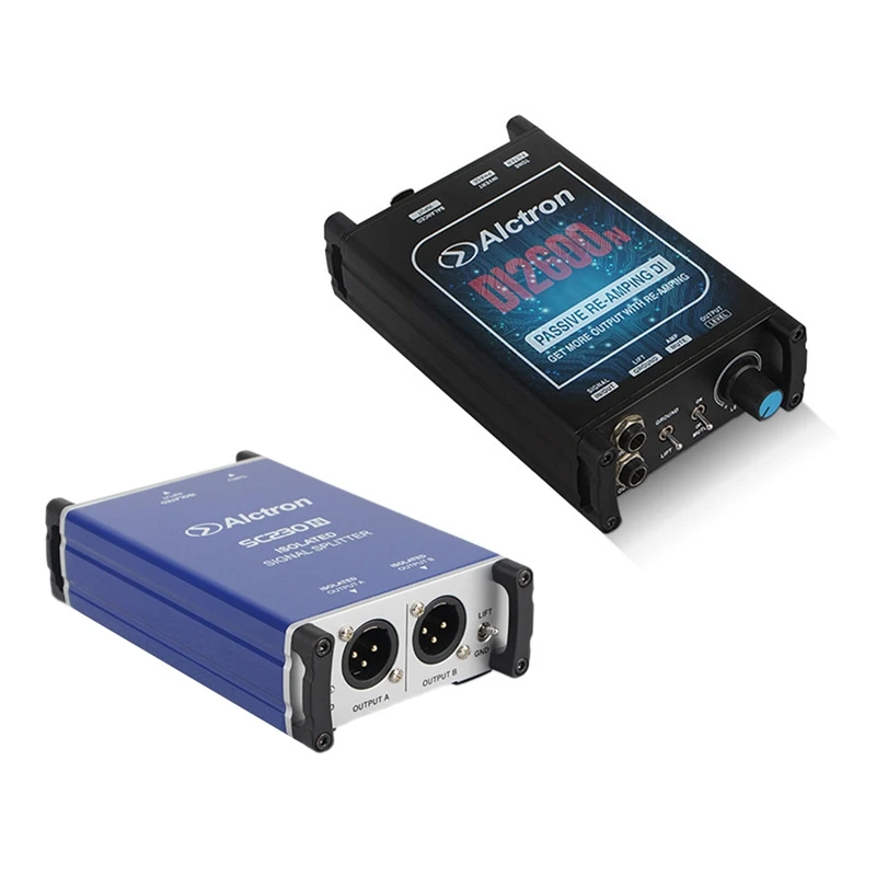 

Alctron SC230N Audio Signal Separator with DI2600N Active DI Box DI Effector Signal Amplifier