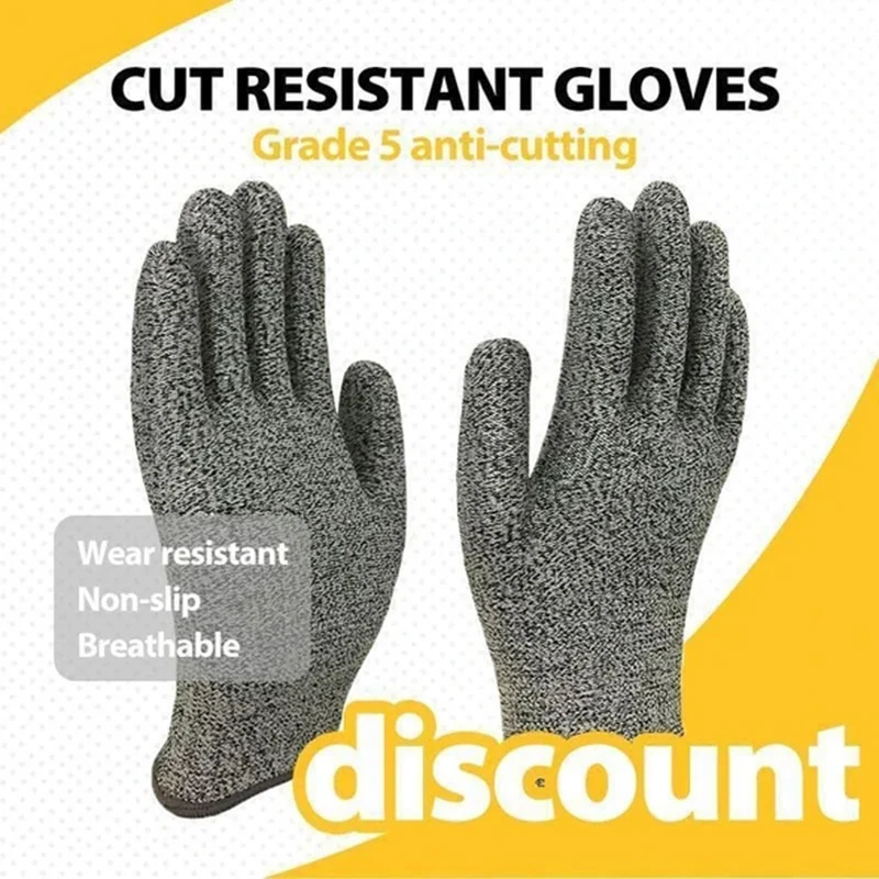 

Cut Resistant Gloves Level 5 Protection for Kitchen Anti Cutting Gloves for Fishing NEWEST Household Gloves