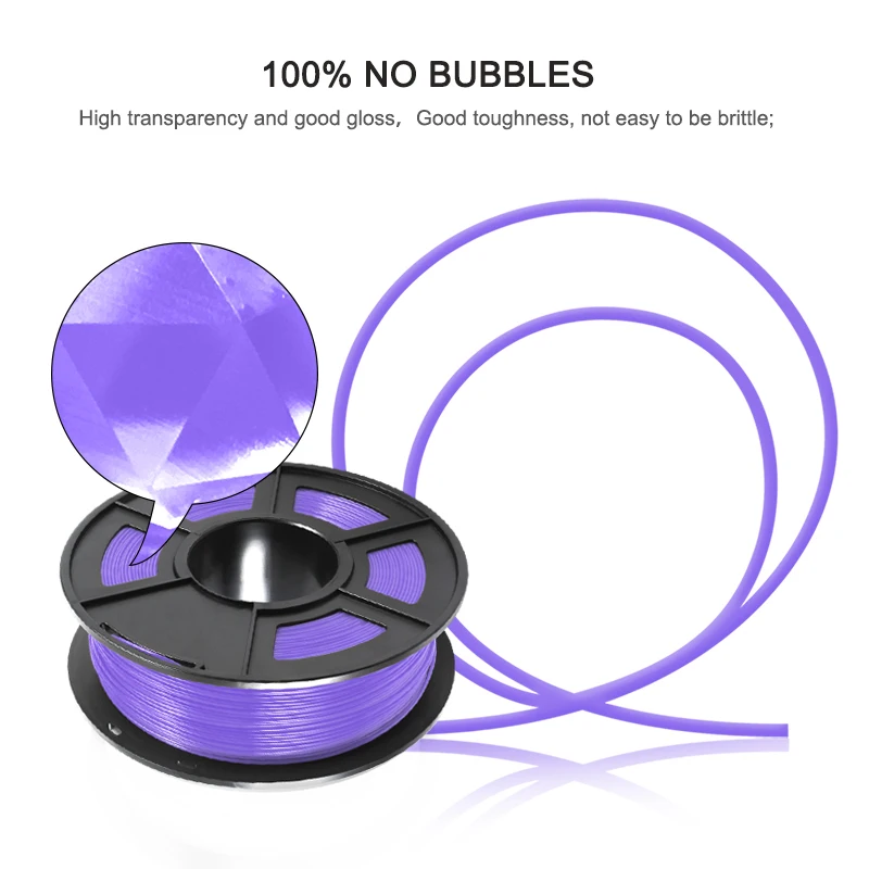 KAIGE PETG 3D Filament 1.75mm 1KG Printer Consumables 100% No Bubble Non-toxic Tolerance +/-0.02mm For DIY 3D Printing PETG