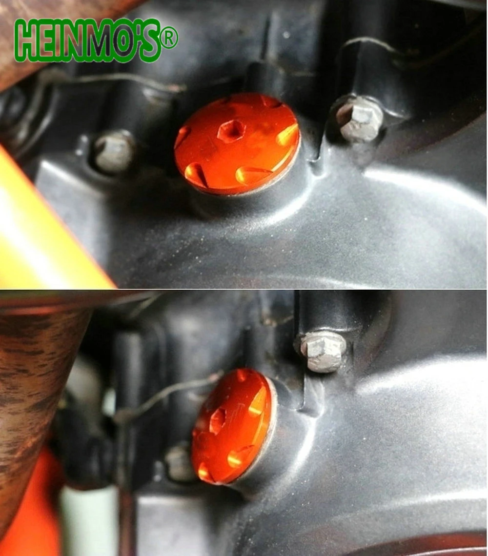 Мотоциклетная оранжевая алюминиевая крышка двигателя раньше для KTM DUKE 390 2013 2017 RC