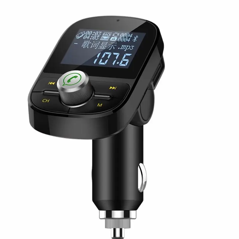 FM Transmitter Wireless Bluetooth-compatible Hands-free Car Kit MP3 Player 3.1A USB Charger TF Card U Disk AUX Out | Автомобили и