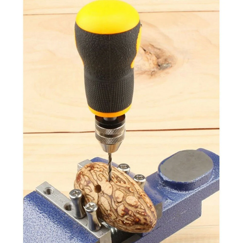 

1set Micro Mini Portable Small Hand Drill + 10pcs Drill Bits Set Woodworking Drilling Rotary Tools Hand Drill Manual 0.8-3.0mm