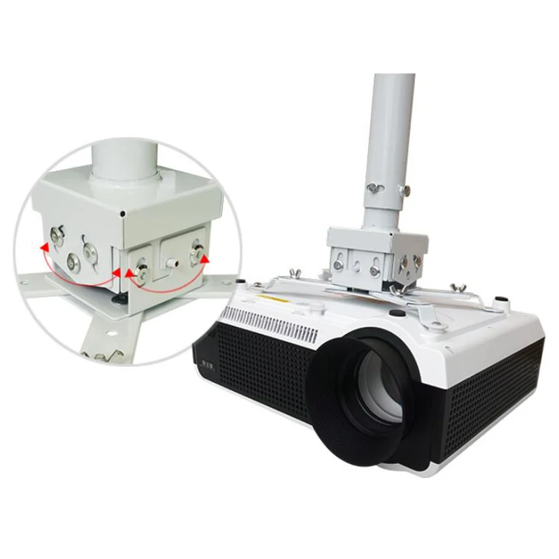 

1 Meter Projector Hanger Universal Projector Bracket Telescopic Adjustable Ceiling Ceiling Wall Mount
