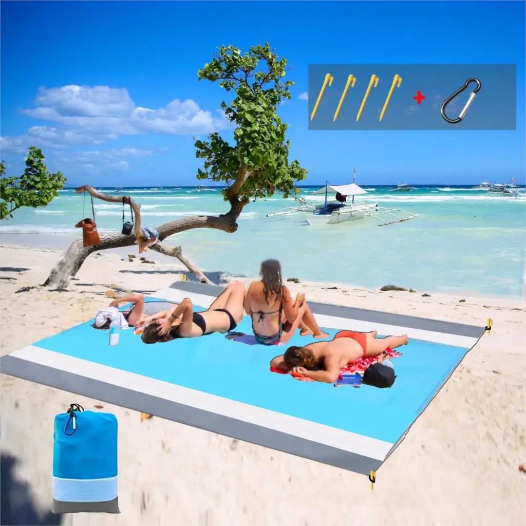 

Outdoor Waterproof camping picnic mat protable Ultralight folding tent sleeping bed mat traveing hiking Sand Free beach blanket