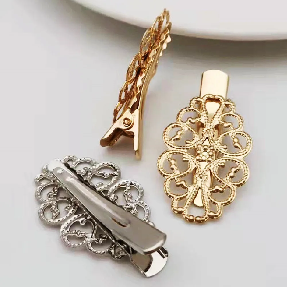 20 шт. серебристые/золотистые металлические челки 39 х20 мм |