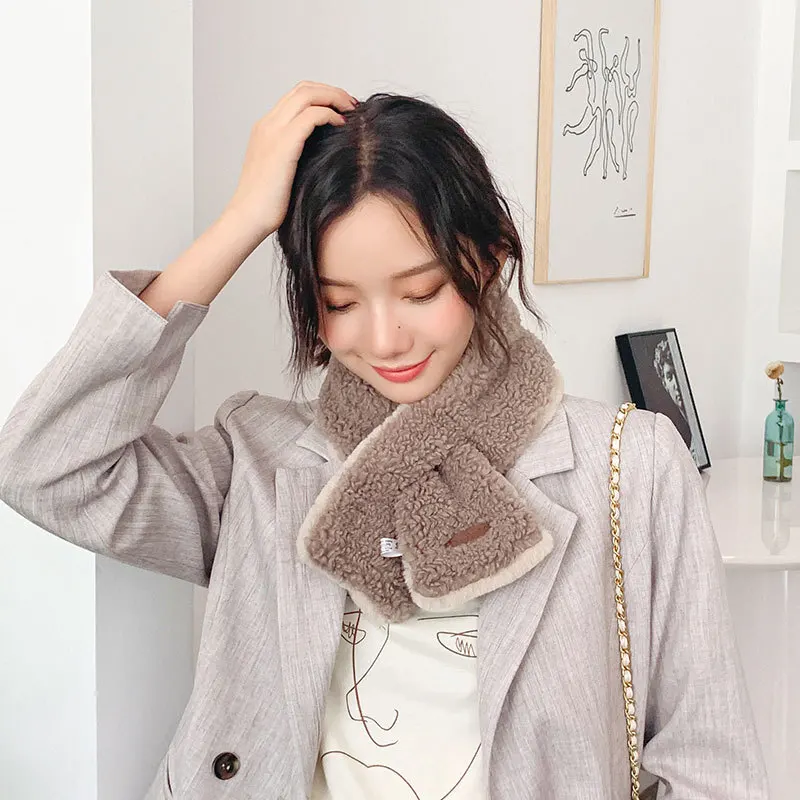 Шарф гетры женский модный зимний шарф из искусственного меха 2019 верхняя одежда