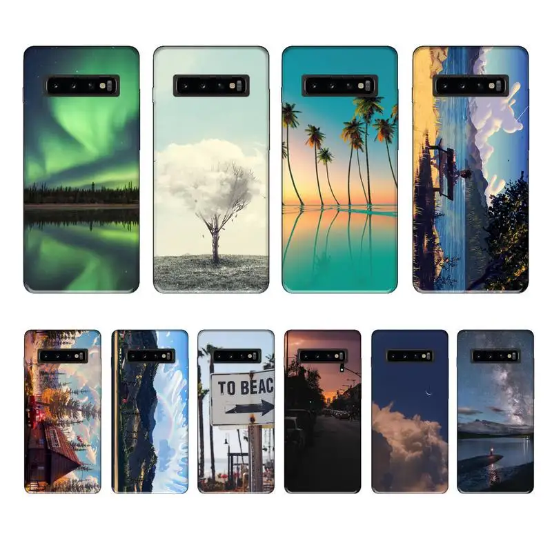 Натуральный Аврора ладони люксовый бренд чехол coque fundas для samsung galaxy S8 S9 S10e S20 плюс J6