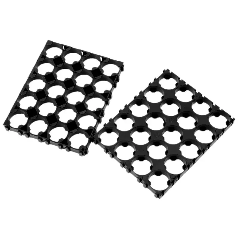 

10x 18650 Battery 4x5 Cell Spacer Radiating Shell Pack Plastic Heat Holder Black A0NB
