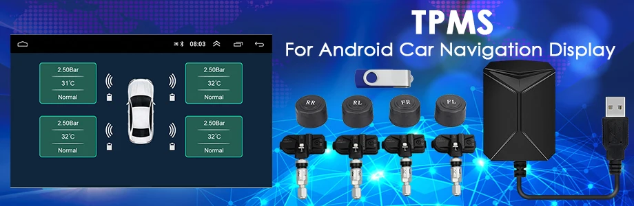 Солнечная энергия умный автомобиль TPMS система контроля давления в шинах цифровой ЖК-дисплей автоматическая система охранной сигнализации с датчиками