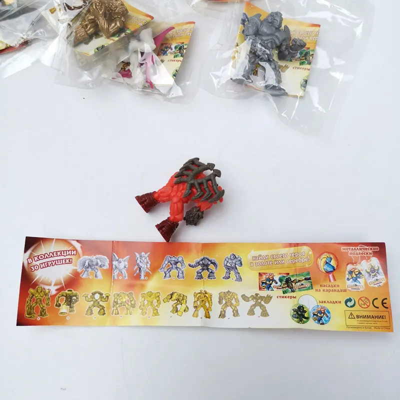 50 шт./лот мини Оригинальная фигурка аниме Gormitis nature element hero монстр модель подарок